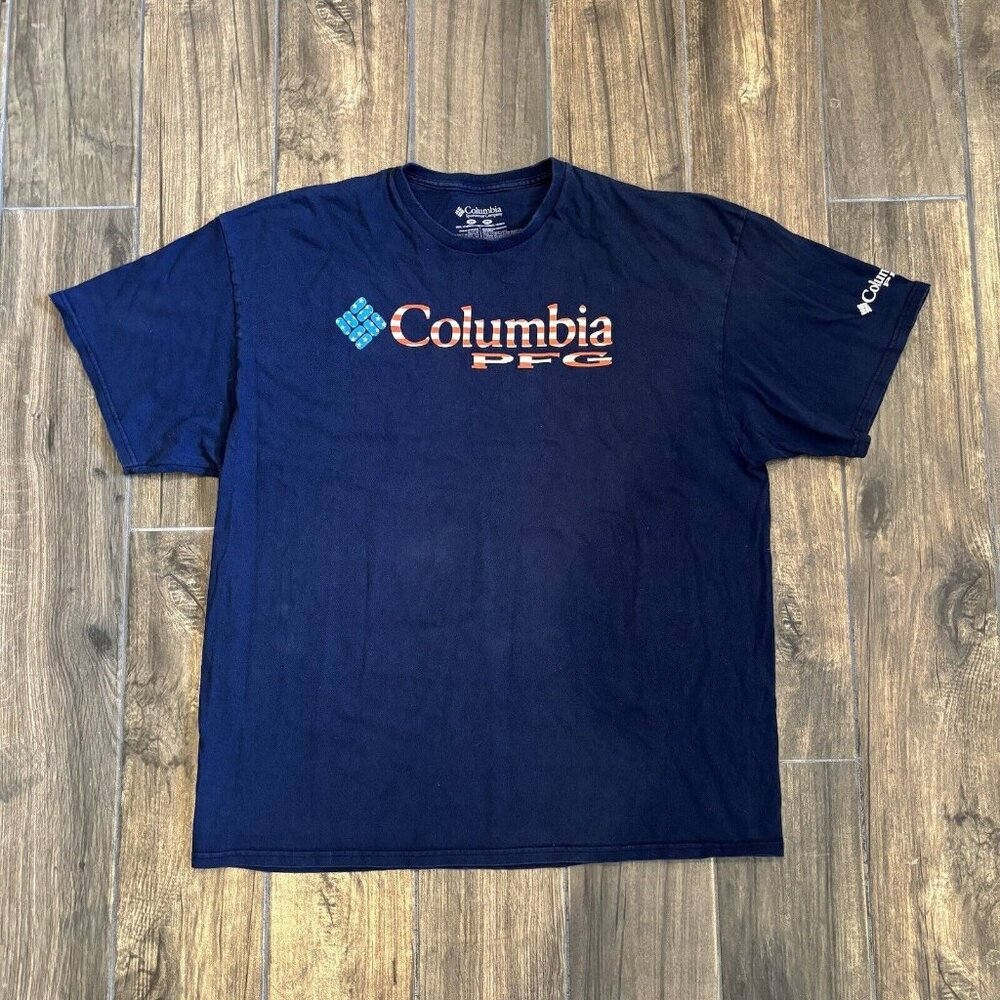 Columbia PFG￼ 2X XXL blue Tshirt America  (001)